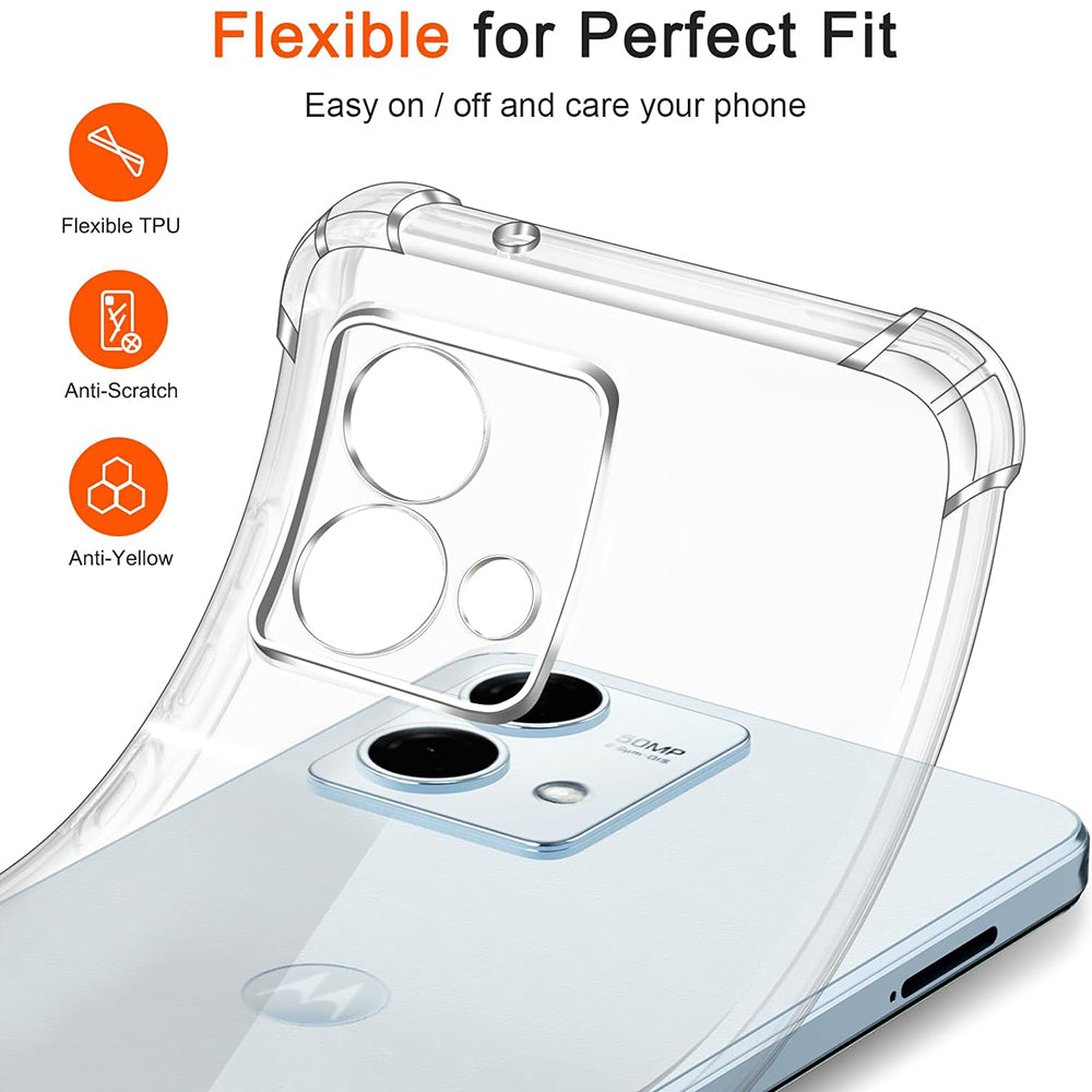 Etui na Motorola Moto G84, Techsuit, Shockproof Clear, Przezroczyste