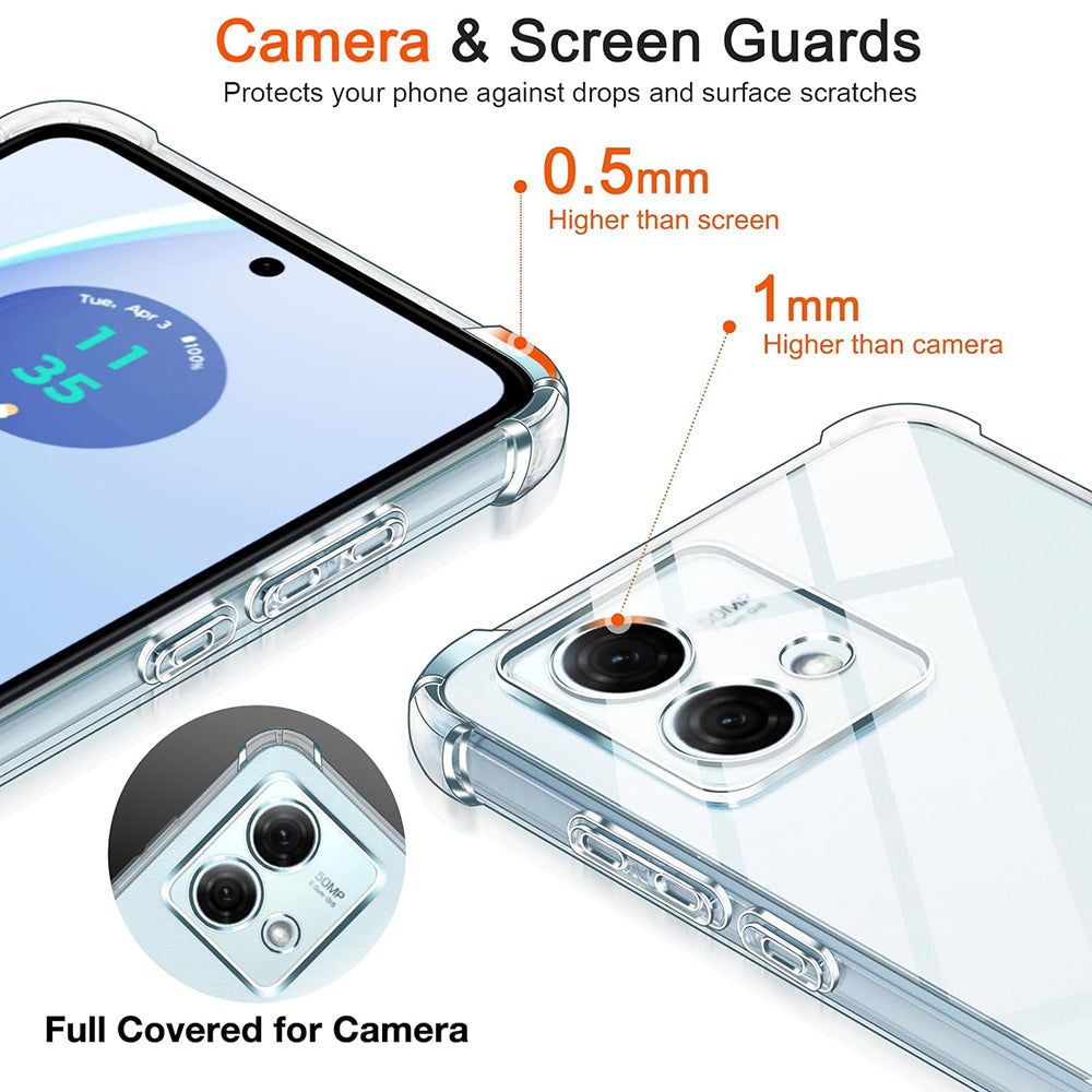 Etui na Motorola Moto G84, Techsuit, Shockproof Clear, Przezroczyste