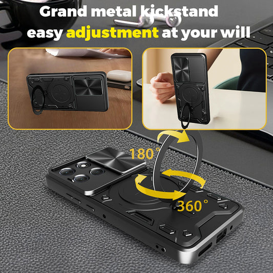 Etui na Motorola Moto G86, Techsuit, CamGuard Pro, Niebieskie