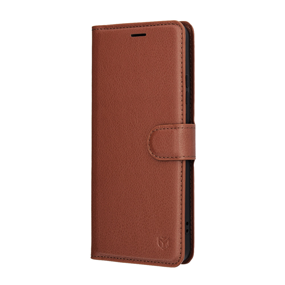 Etui na Motorola Moto G86, Techsuit, Leather Folio, Brązowy