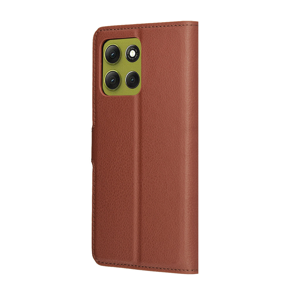 Etui na Motorola Moto G86, Techsuit, Leather Folio, Brązowy