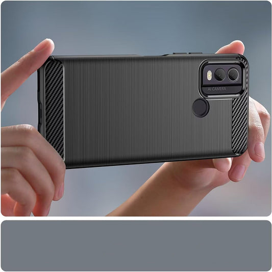Etui na Nokia C22, Techsuit, Carbon, Czarny