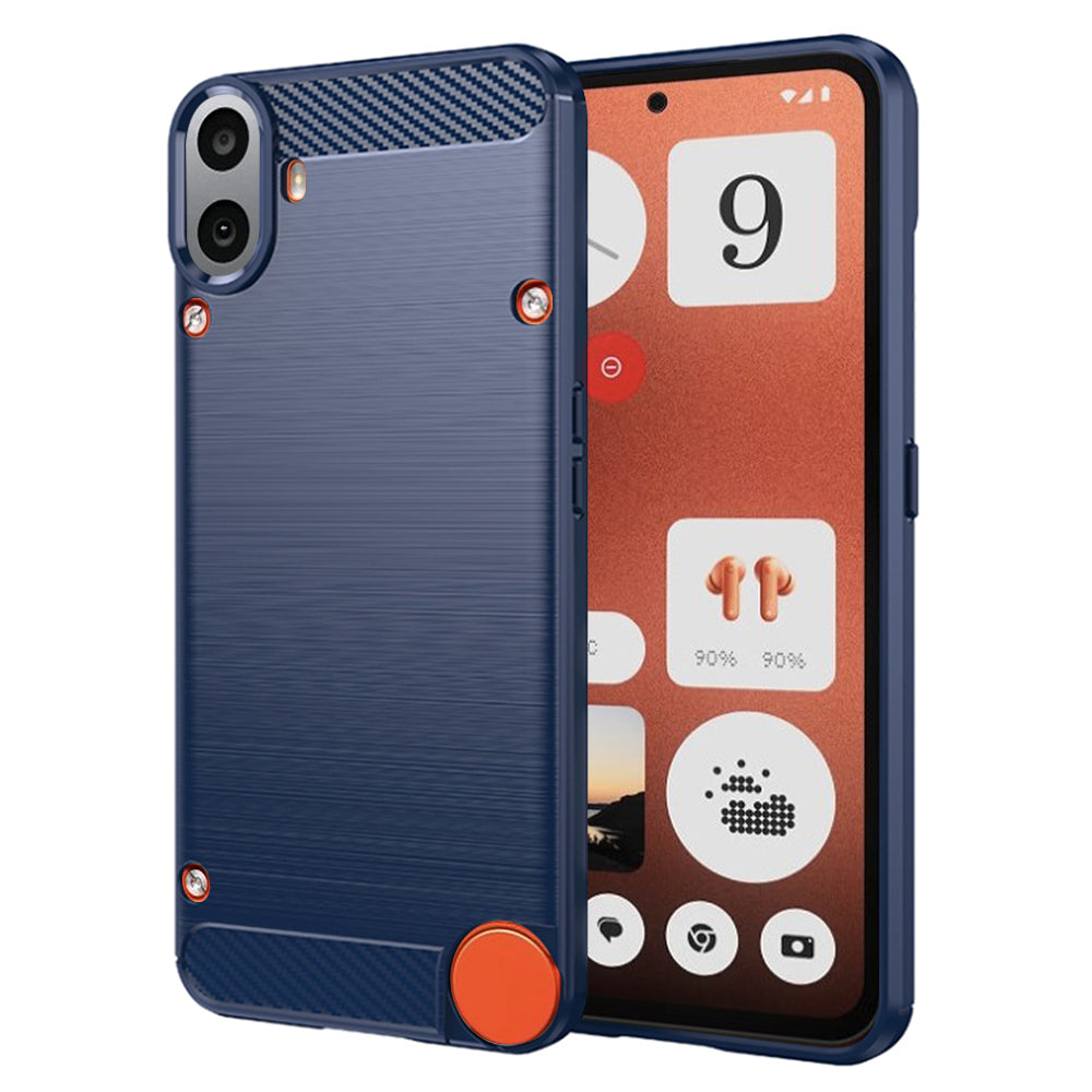 Etui na Nothing CMF Phone 1, Techsuit, Carbon, Niebieskie
