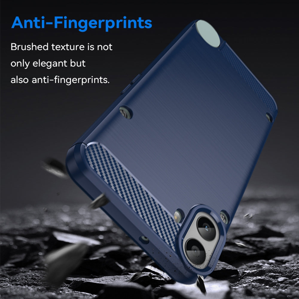 Etui na Nothing CMF Phone 1, Techsuit, Carbon, Niebieskie