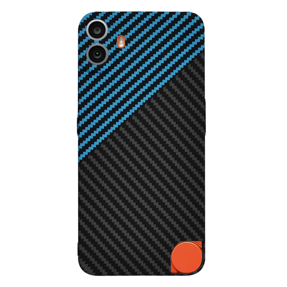 Etui na Nothing CMF Phone 1, Techsuit, Carbonite FiberShell, Czarna Bleu