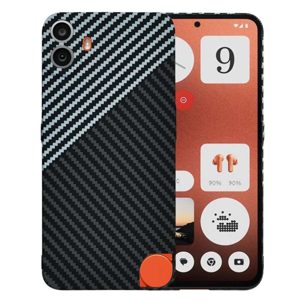 Etui na Nothing CMF Phone 1, Techsuit, Carbonite FiberShell, Czarny Szary