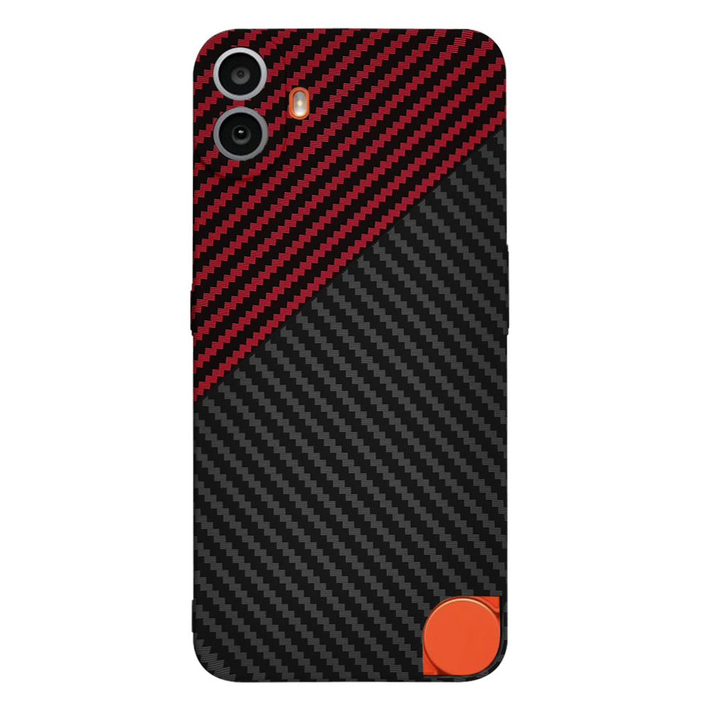 Etui na Nothing CMF Phone 1, Techsuit, Carbonite FiberShell, Czarno-Czerwone