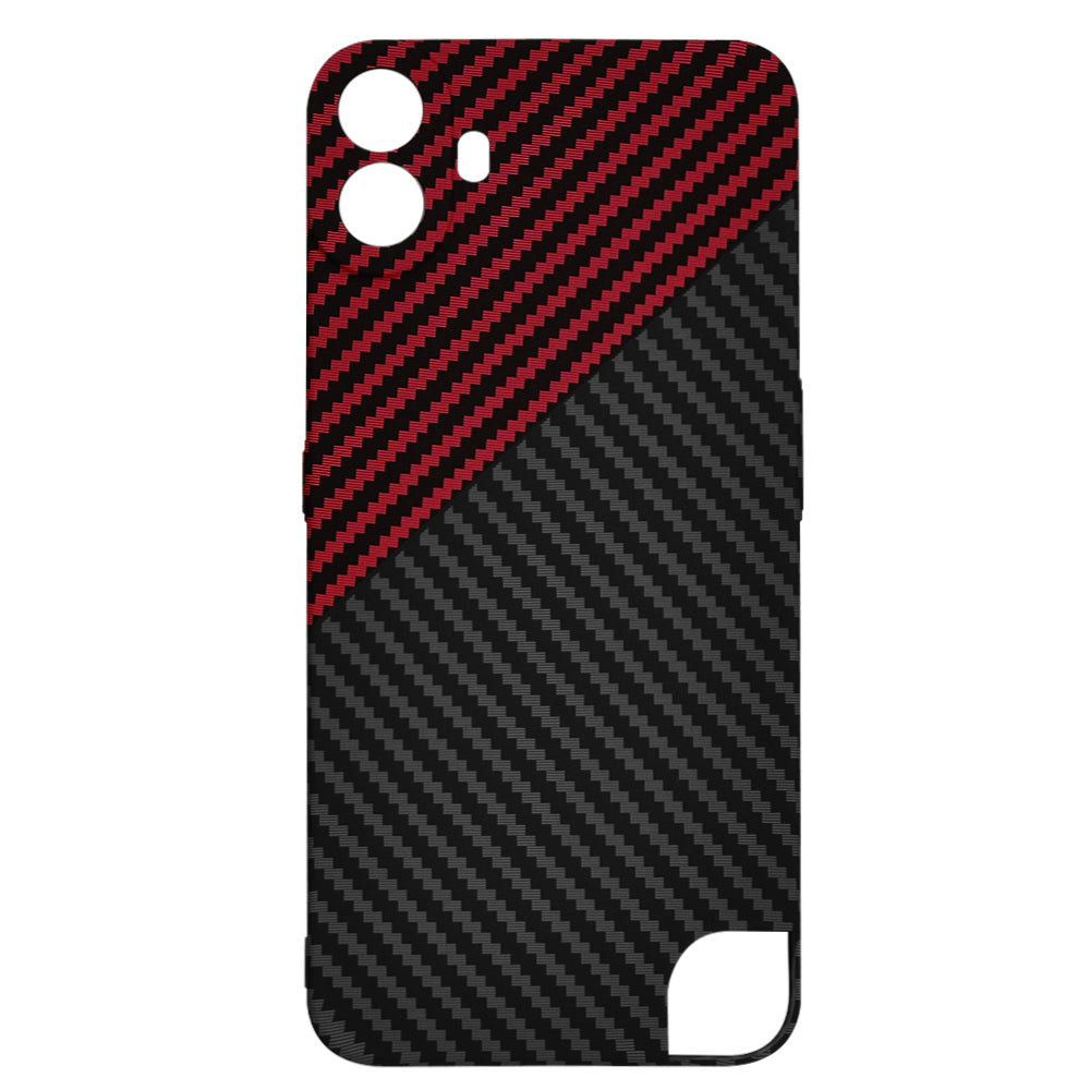 Etui na Nothing CMF Phone 1, Techsuit, Carbonite FiberShell, Czarno-Czerwone