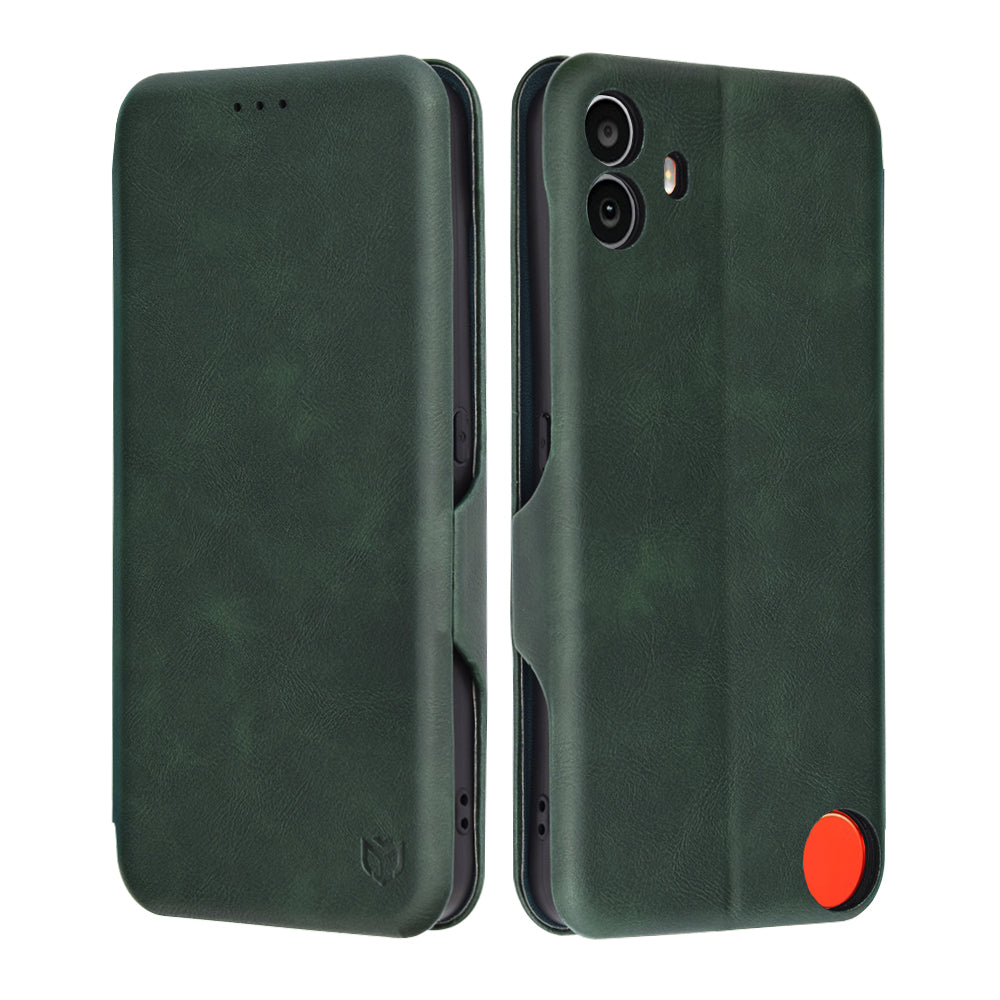 Etui na Nothing CMF Phone 1, Techsuit, Safe Wallet Plus, Zielony