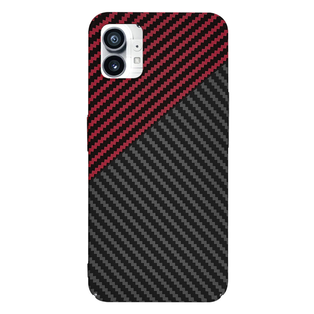 Etui na Nothing Phone (1), Techsuit, Carbonite FiberShell, Czarno-Czerwone