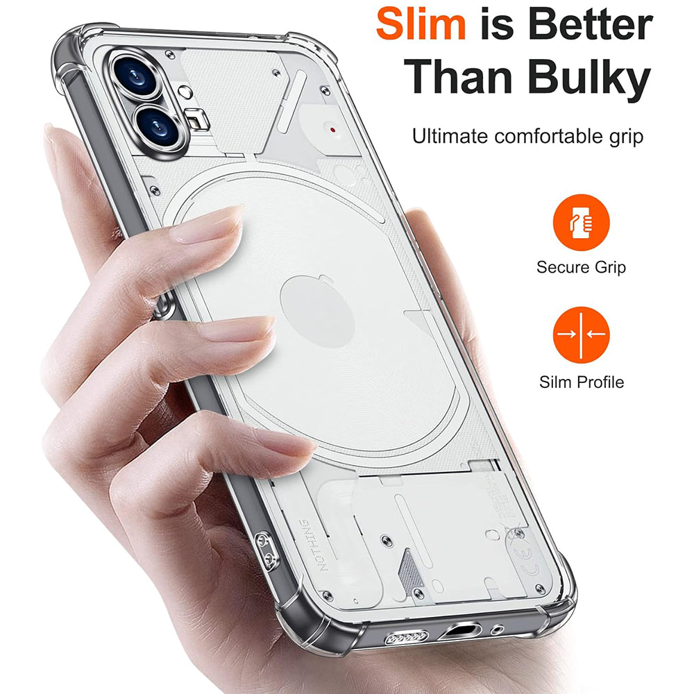 Etui na Nothing Phone (1), Techsuit, Shockproof Clear, Przezroczyste