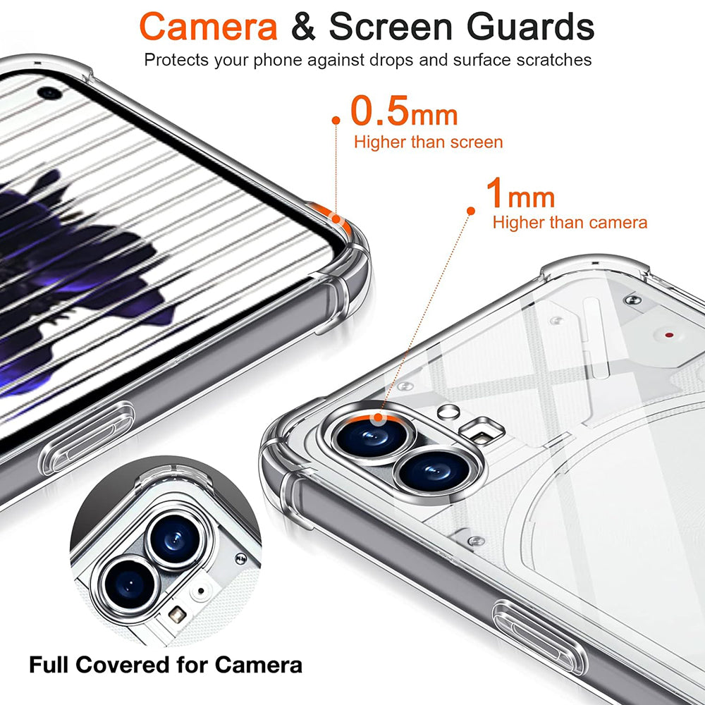 Etui na Nothing Phone (1), Techsuit, Shockproof Clear, Przezroczyste