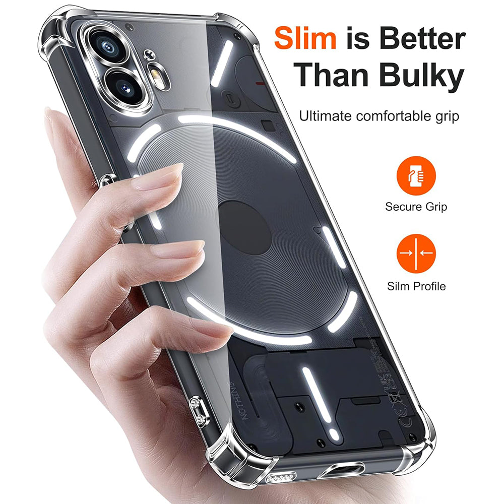 Etui na Nothing Phone (2), Techsuit, Shockproof Clear, Przezroczyste