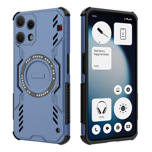 Etui na Nothing Phone (3a) Lite, Techsuit, ArmorMag, Niebieskie