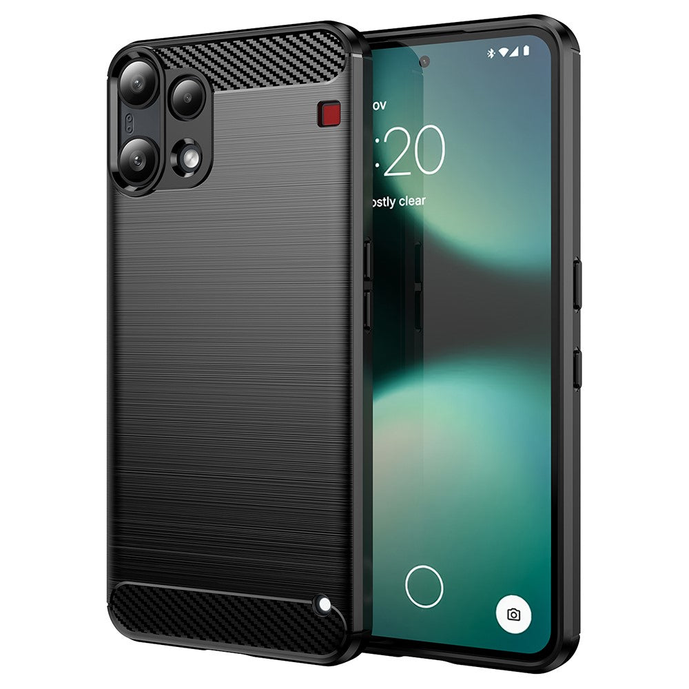 Etui na Nothing Phone (3a) Lite, Techsuit, Carbon, Czarne