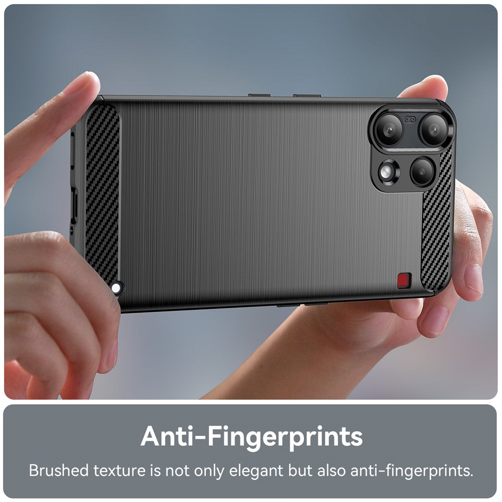 Etui na Nothing Phone (3a) Lite, Techsuit, Carbon, Czarne