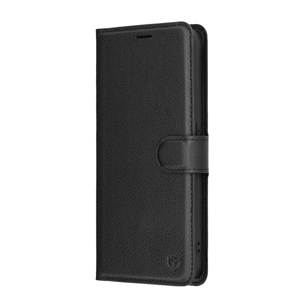 Etui na Nothing Phone (3a) Lite, Techsuit, Leather Folio, Czarne