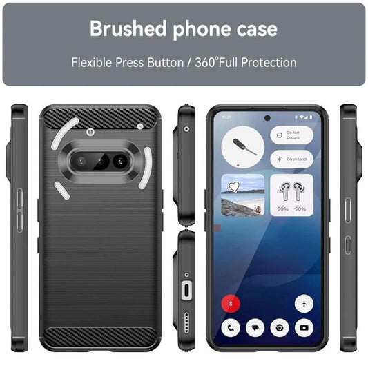 Etui na Nothing Phone (3a), Techsuit, Carbon, Niebieskie