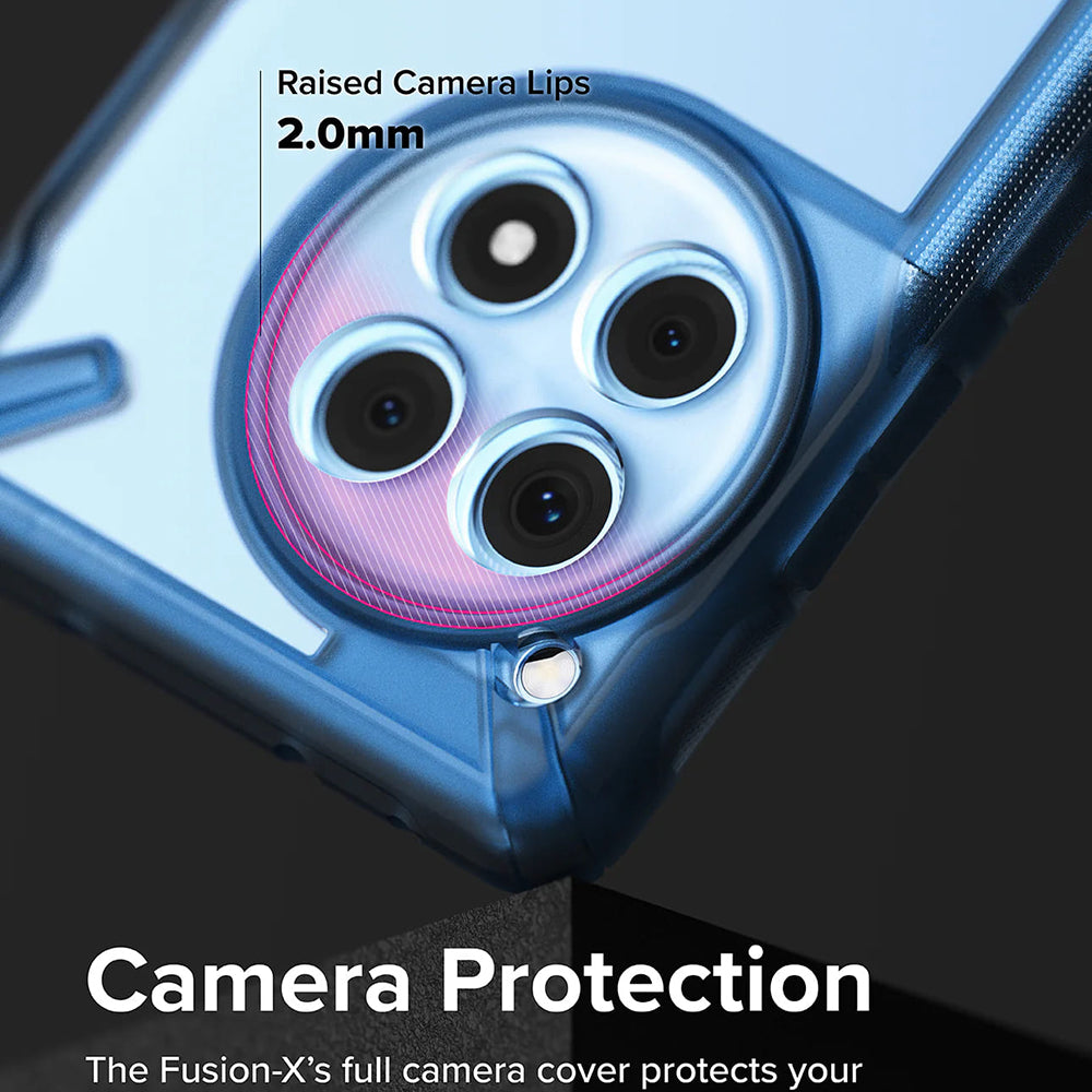 Etui na OnePlus 12R, Ringke, Fusion X, Niebieskie