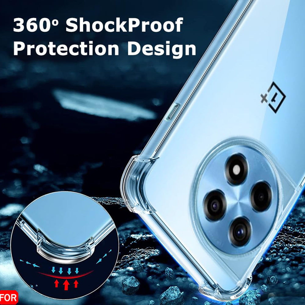 Etui na OnePlus 12R, Techsuit, Shockproof Clear, Przezroczyste