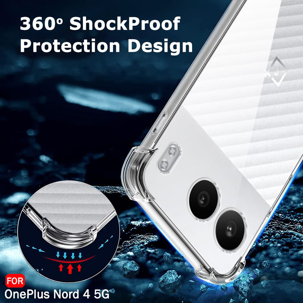 Etui na OnePlus Nord 4, Techsuit, odporne na wstrząsy, przezroczyste
