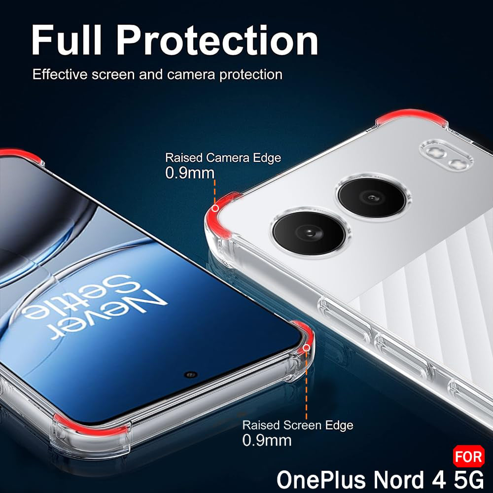 Etui na OnePlus Nord 4, Techsuit, odporne na wstrząsy, przezroczyste