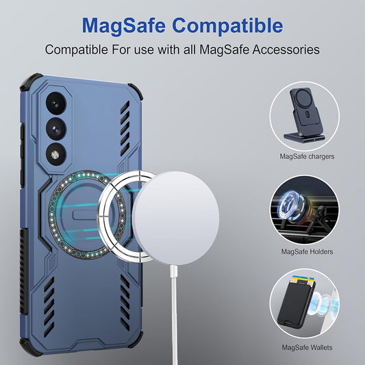 Etui MagSafe do OnePlus Nord 5, Techsuit, ArmorMag, Niebieskie