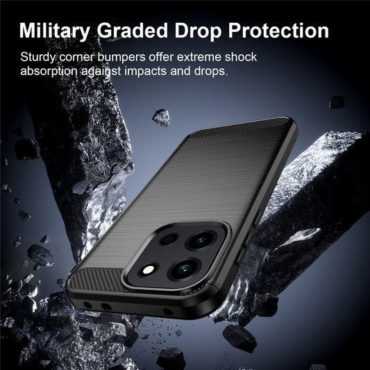 Etui na OnePlus Nord 6, Techsuit, Carbon, Niebieskie