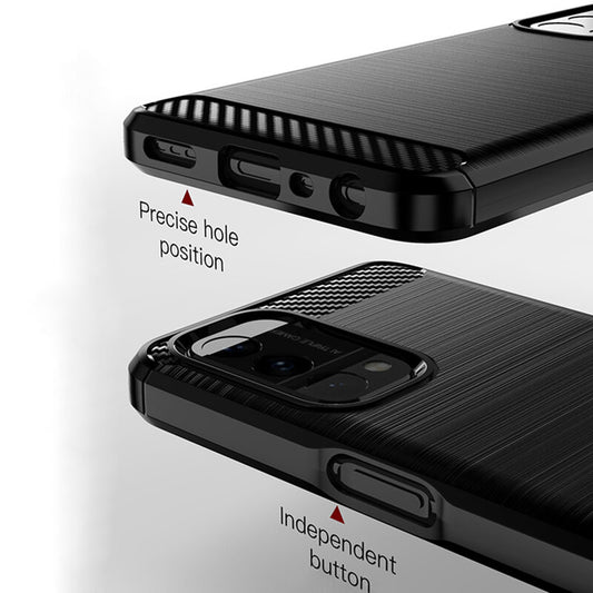 Etui na OnePlus Nord N200 5G / Oppo A74 5G / A54 5G, Techsuit, Carbon, Czarny
