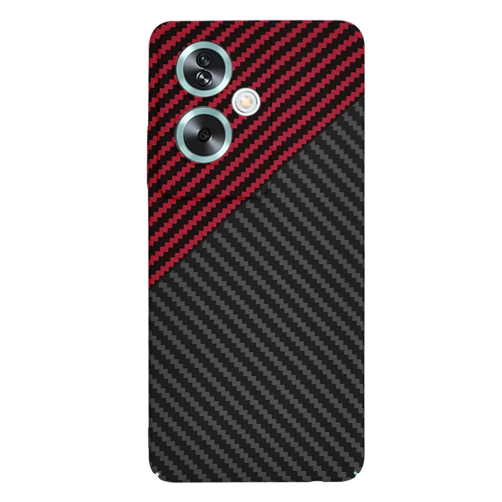 Etui na OnePlus Nord N30 SE / Oppo A79, Techsuit, Carbonite FiberShell, Czarno-Czerwone