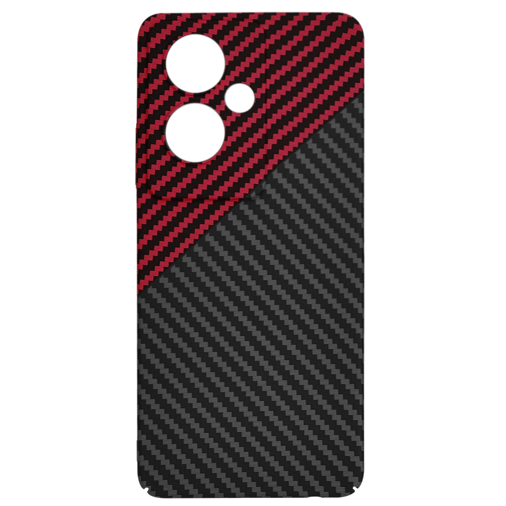 Etui na OnePlus Nord N30 SE / Oppo A79, Techsuit, Carbonite FiberShell, Czarno-Czerwone
