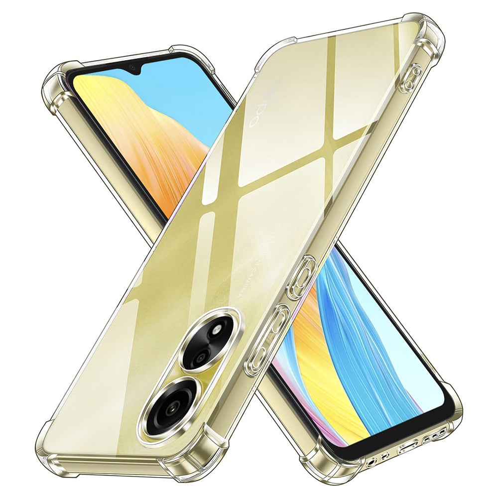 Etui na Oppo A18 / A38, Techsuit, odporne na wstrząsy, przezroczyste
