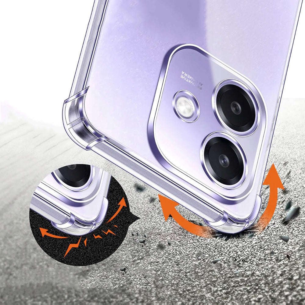 Etui na Oppo A3 4G, Techsuit, Shockproof Clear, Przezroczyste