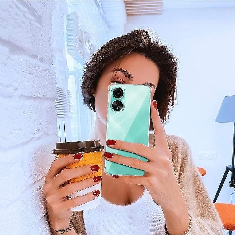 Etui na Oppo A58 4G, Techsuit, Shockproof Clear, Przezroczyste