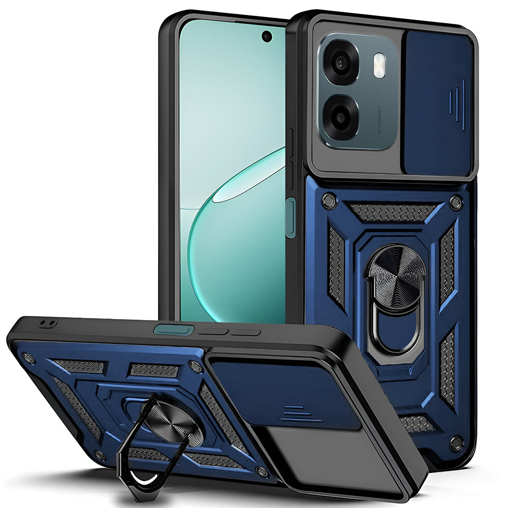 Case for Oppo A6 4G, Techsuit, CamShield, Blue
