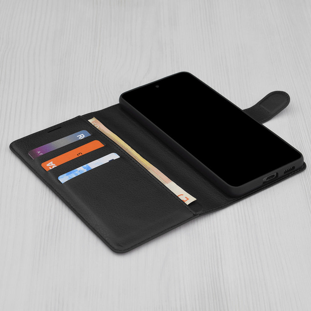 Etui na Oppo A6 4G, Techsuit, Leather Folio, Czarne