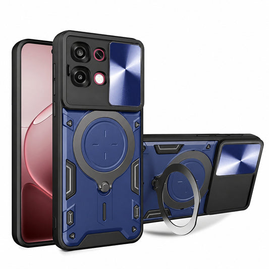 Etui na Oppo A6 Pro 5G / A6 Pro 4G, Techsuit, CamGuard Pro, Niebieskie