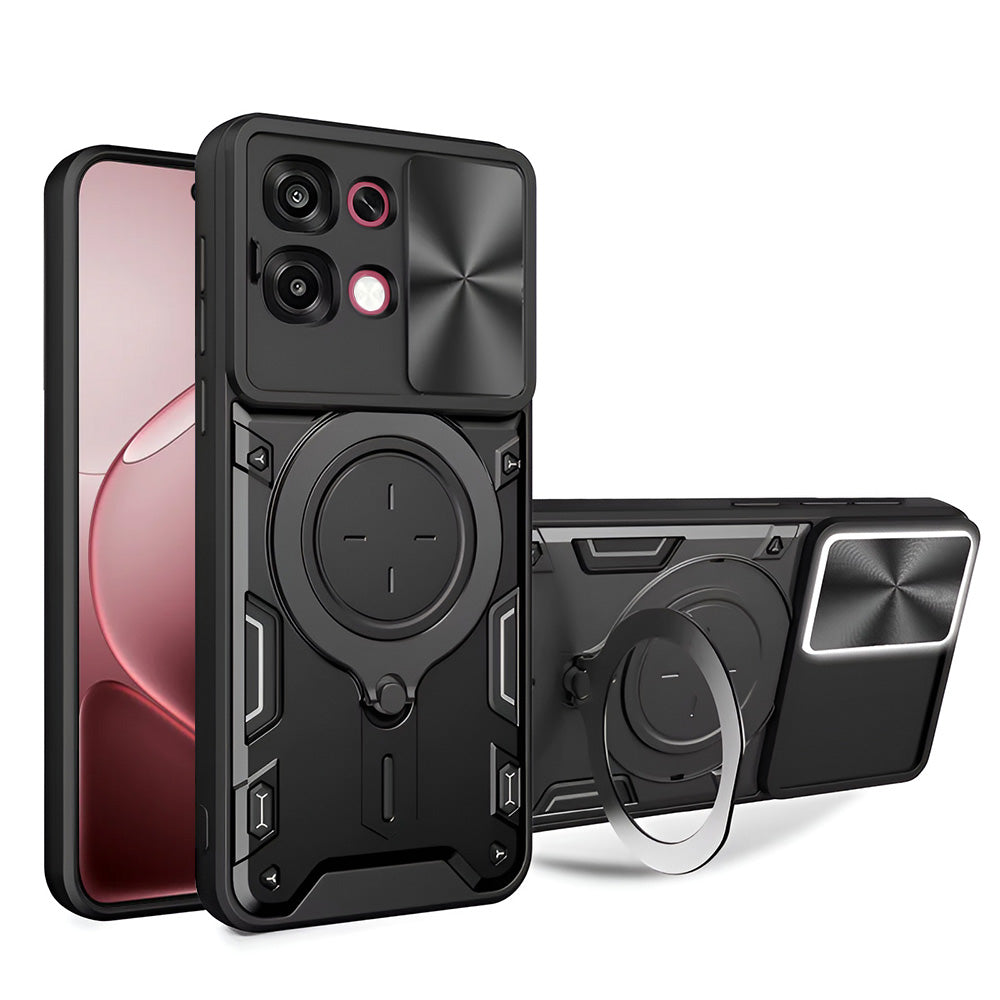 Etui na Oppo A6 Pro 5G / A6 Pro 4G, Techsuit, CamGuard Pro, Czarne