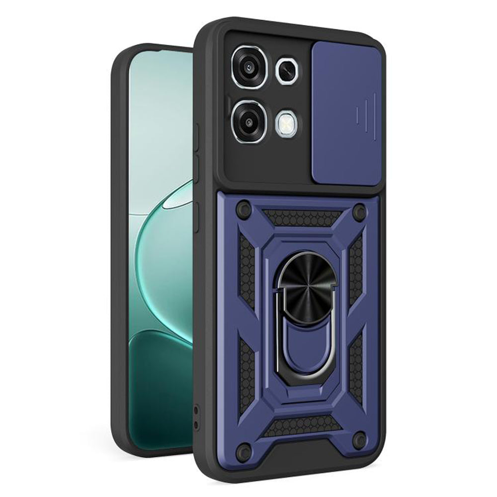 Etui na Oppo A6 Pro 5G / A6 Pro 4G, Techsuit, CamShield, Niebieskie