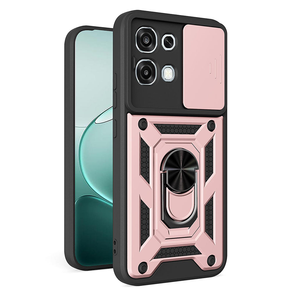 Etui na Oppo A6 Pro 5G / A6 Pro 4G, Techsuit, CamShield, Różowo-Złoty