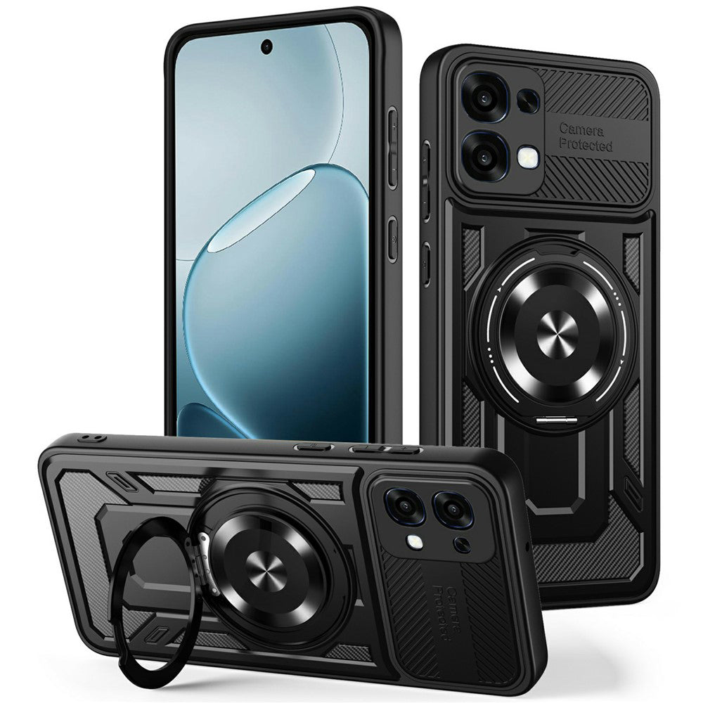 Etui na Oppo A6 Pro 5G / A6 Pro 4G, Techsuit, RuggedCam, Czarne