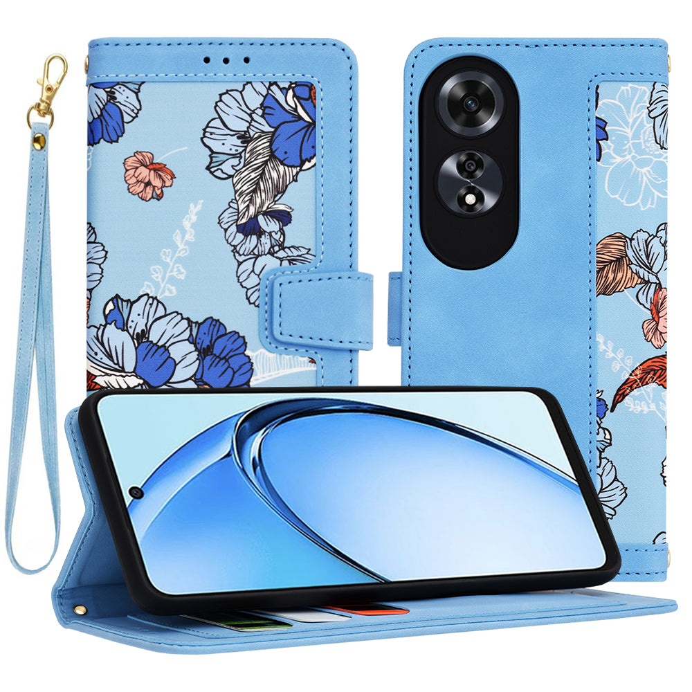 Etui na Oppo A60, Techsuit, FlipCraft, Niebieski
