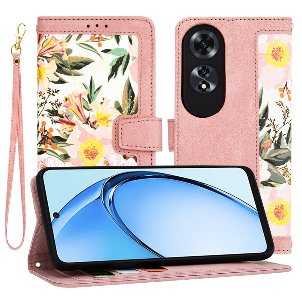 Etui na Oppo A60, Techsuit, FlipCraft, Różowe