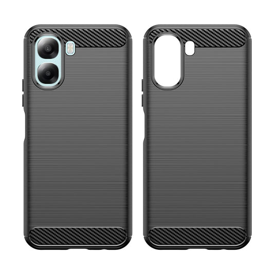 Etui na Oppo A6x 4G / A6x, Techsuit, Carbon, Czarne
