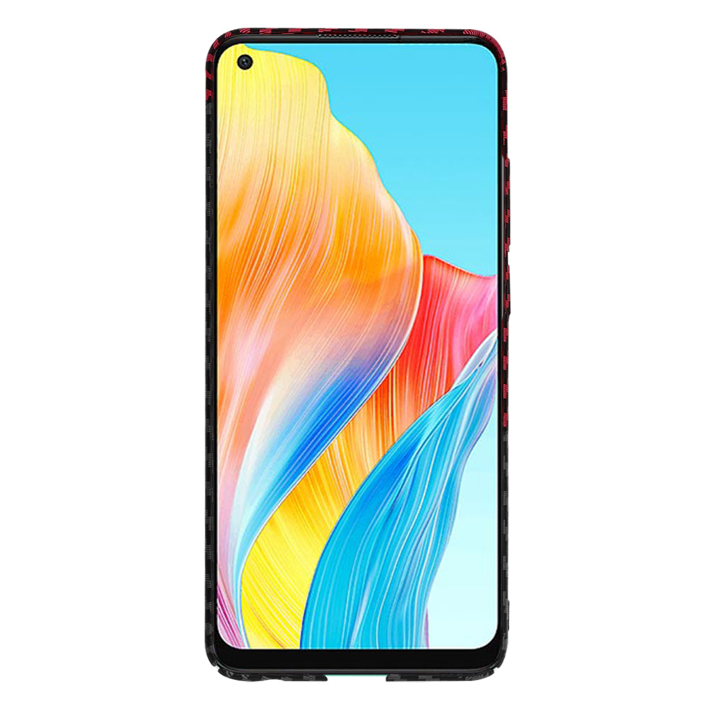 Etui na Oppo A78 4G, Techsuit, Carbonite FiberShell, Czarno-Czerwona