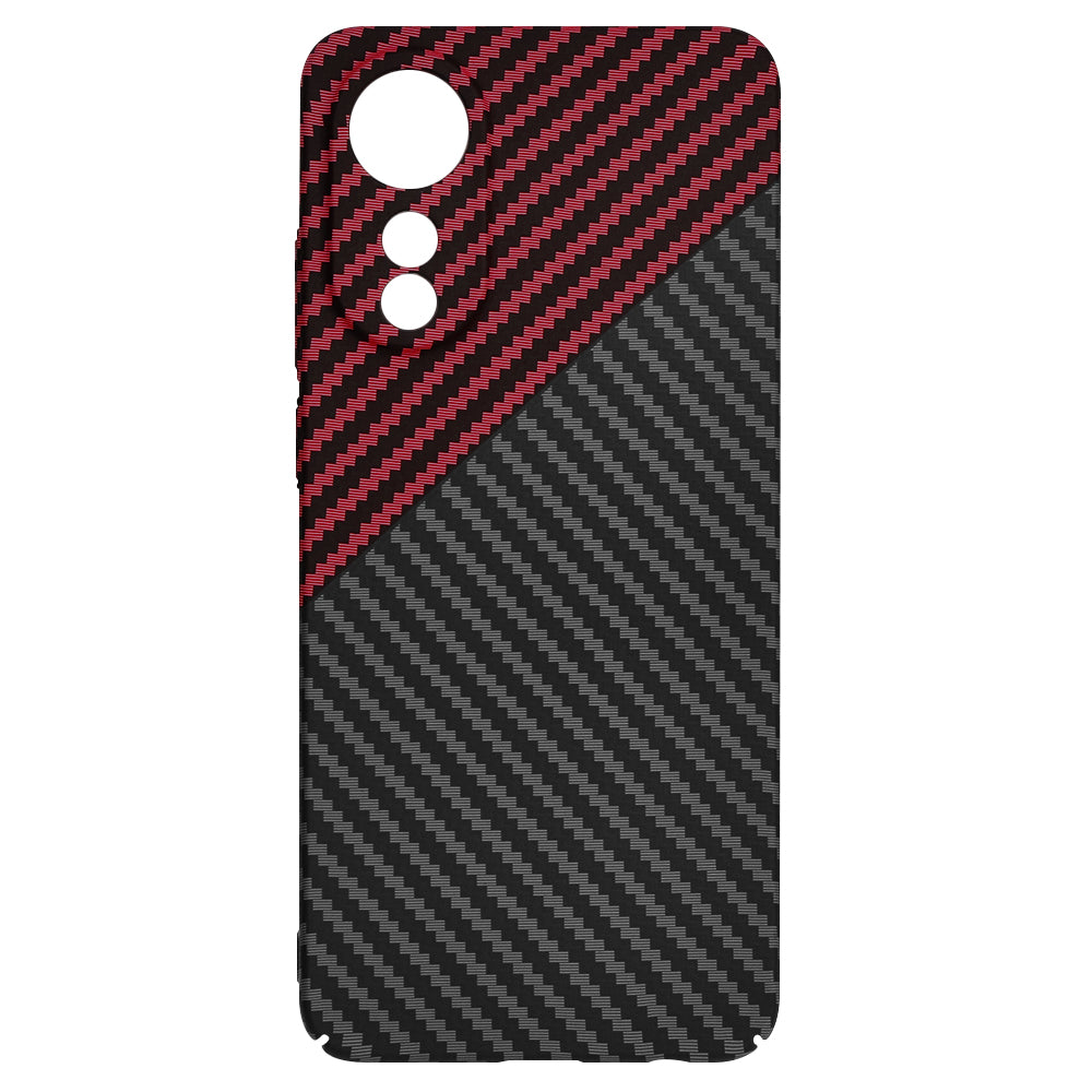 Etui na Oppo A78 4G, Techsuit, Carbonite FiberShell, Czarno-Czerwona