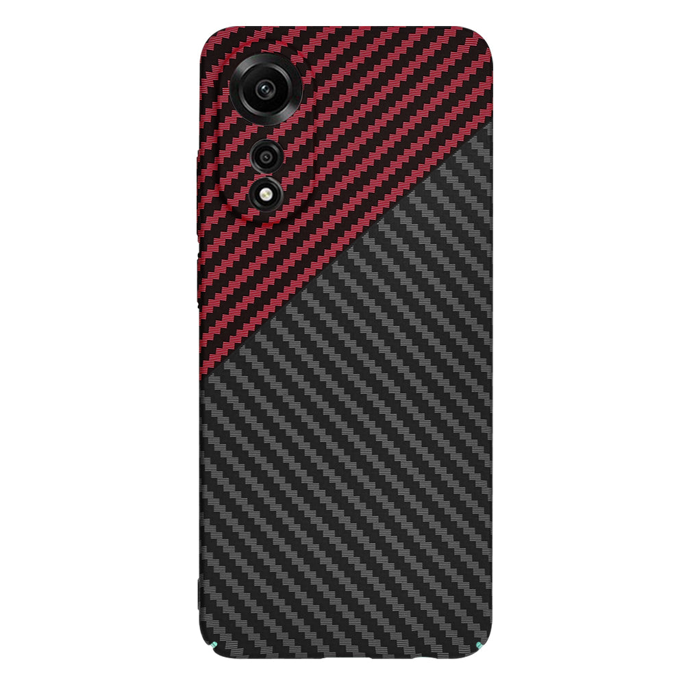 Etui na Oppo A78 4G, Techsuit, Carbonite FiberShell, Czarno-Czerwona
