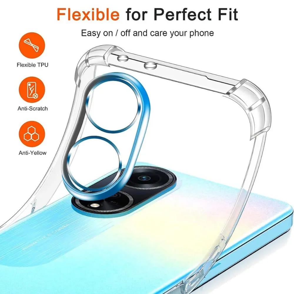 Etui na Oppo A98, Techsuit, Shockproof Clear, Przezroczyste