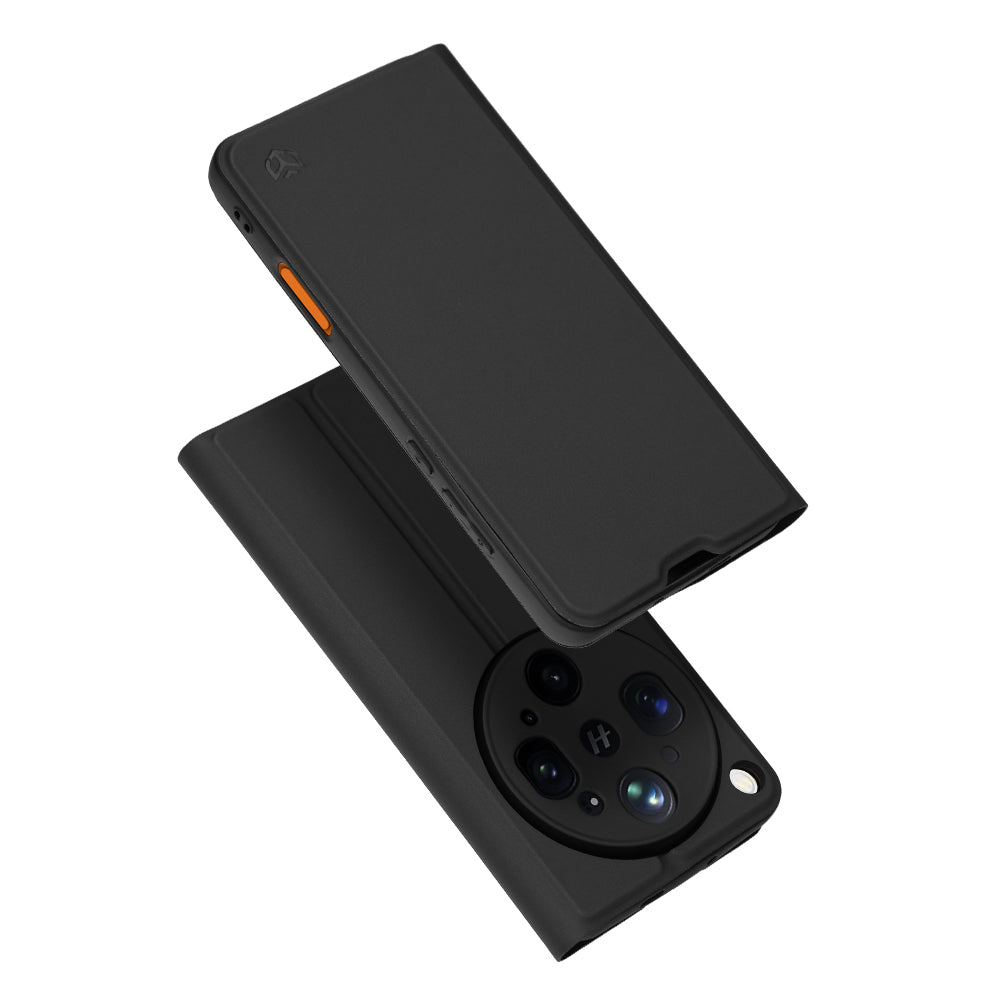 Etui na Oppo Find X9 Ultra, Techsuit, Magskin Book, czarne