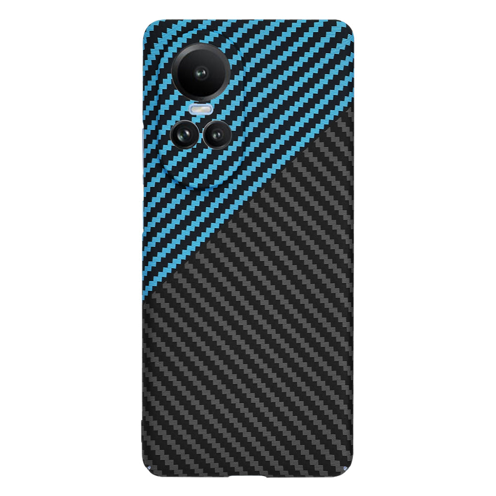 Etui na Oppo Reno10 / Reno10 Pro, Techsuit, Carbonite FiberShell, Czarna Bleu